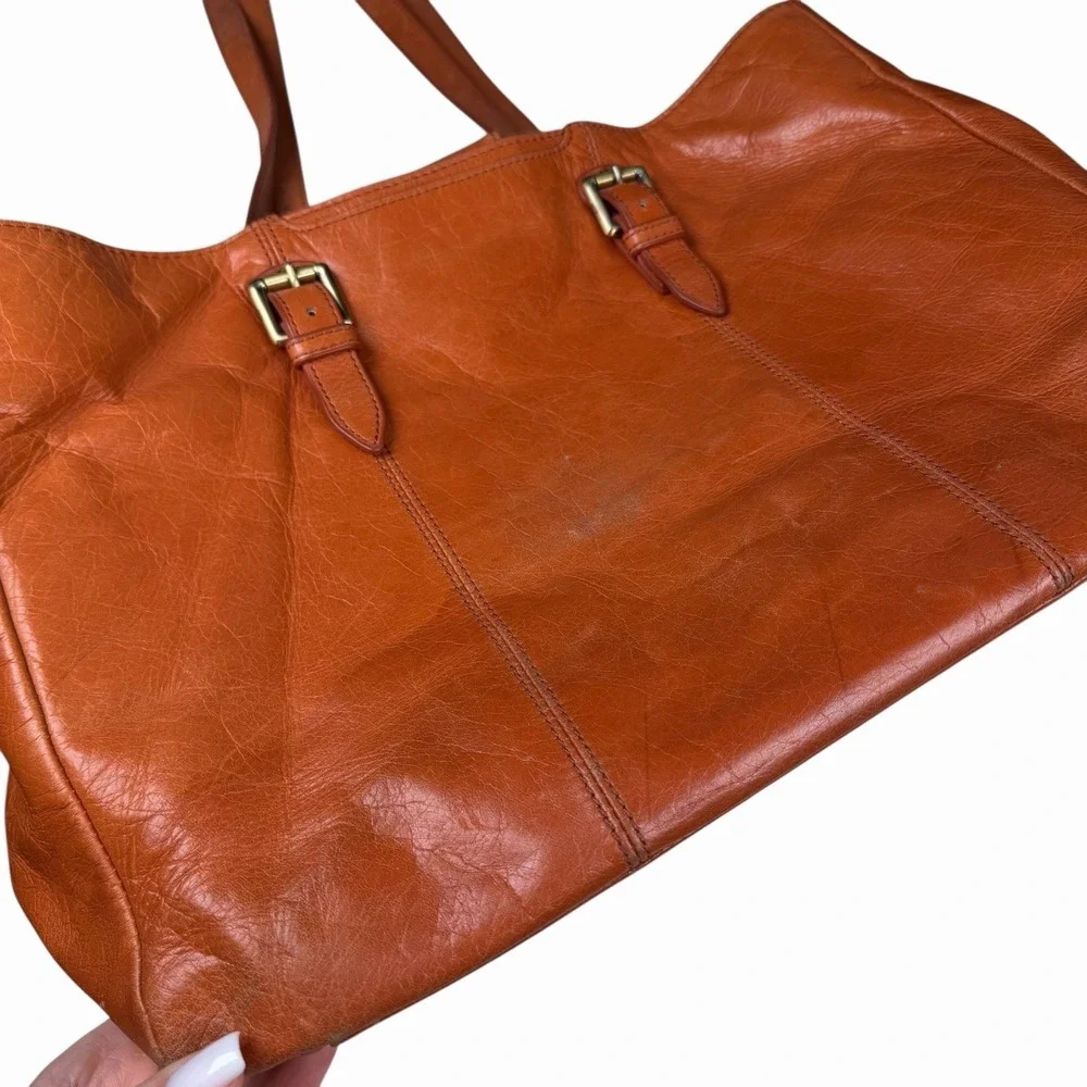HOBO International Cabot Work‎ Tote Shoulder Bag in Brown Leather